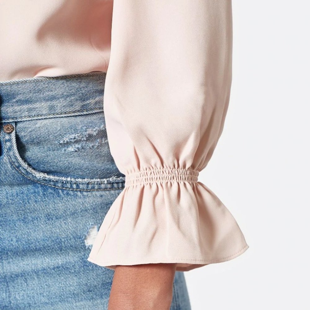 Joie Bolona 100% Silk Blouse - Rosewater - Picture 7 of 9